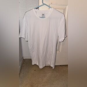 Zara White Short Sleeve Tee